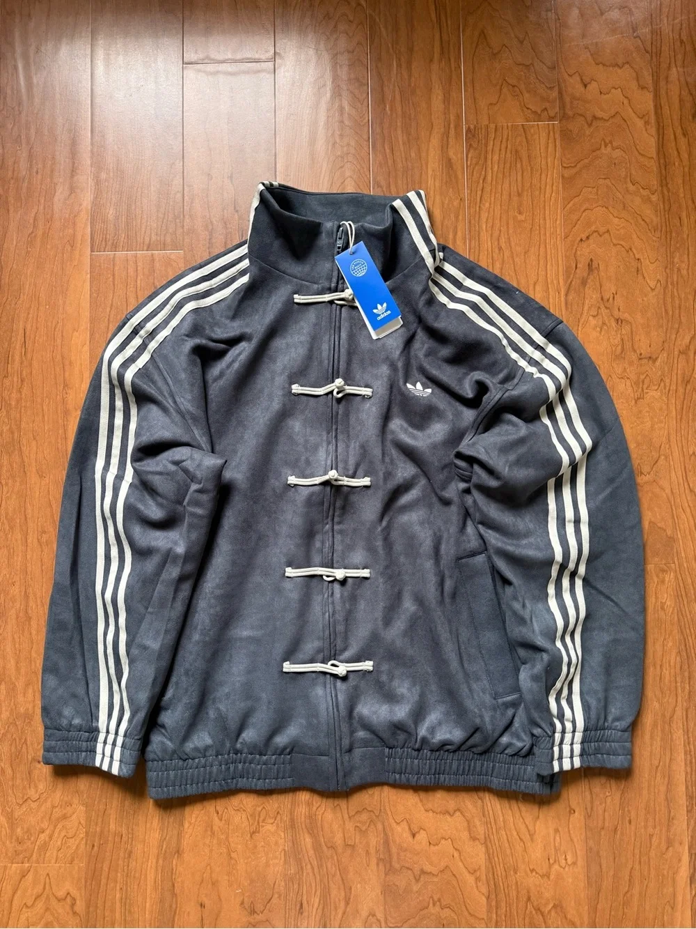 Adidas CTT Chinese Track Top 3.1 Gender Neutral Jacket Grey Blue (Asia Sizing)